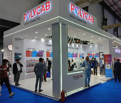 Interior design of a showroom space