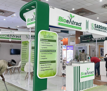 Prefab modular structure at exhibition