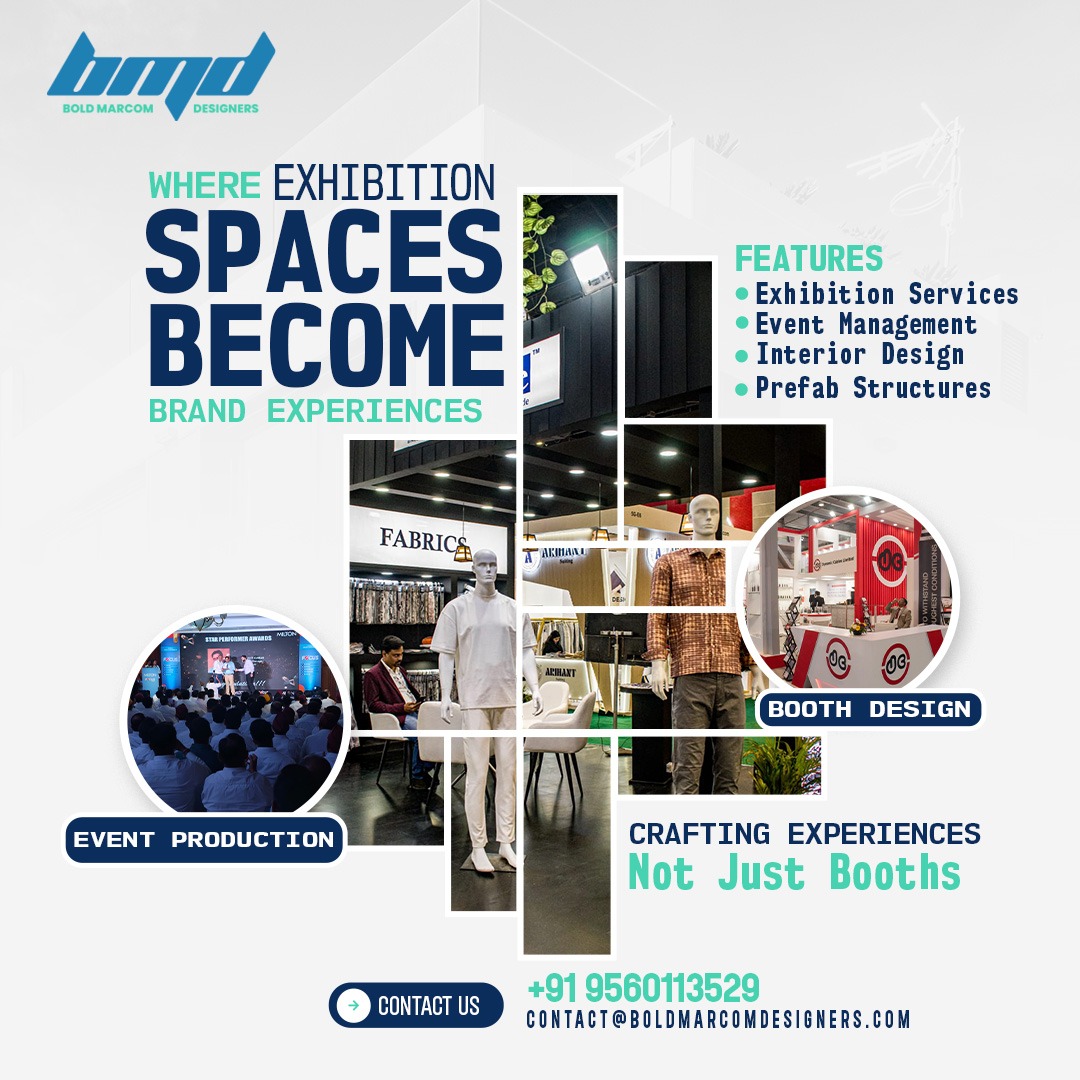 Instagram post of corporate event stage setup with branding